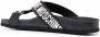 Love Moschino Slippers met logo Zwart - Thumbnail 3