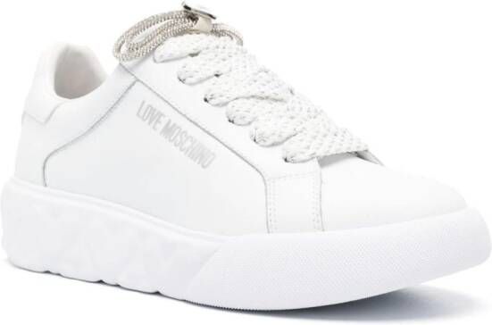 Love Moschino Sneakers met chunky zool Wit