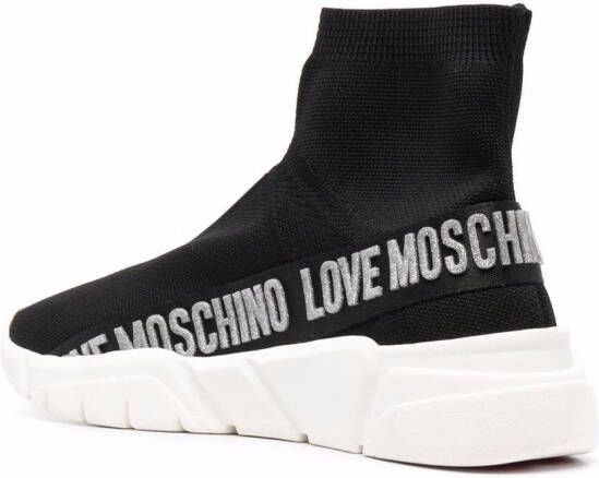 Love Moschino Soksneakers Zwart