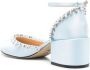 MACH & MACH Audrey 55 mm satijnen sandalen Blauw - Thumbnail 3