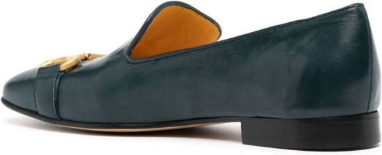 Madison.Maison Loafers met vierkante neus Blauw