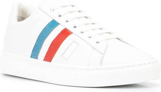 Madison.Maison 3 Stripe & Your Out leren sneakers Wit