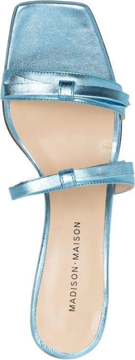 Madison.Maison Sandalen met metallic-effect Blauw