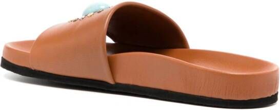 Madison.Maison Athena sandalen met open neus Bruin