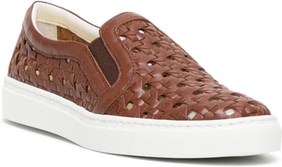 Madison.Maison Leren sneakers Bruin