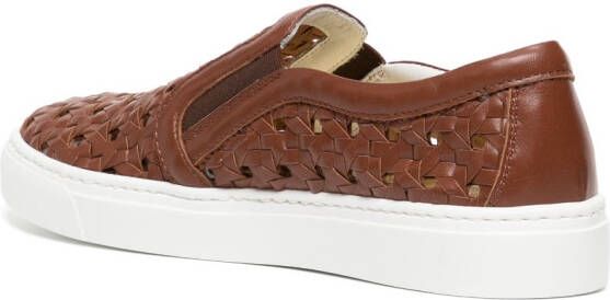 Madison.Maison Leren sneakers Bruin