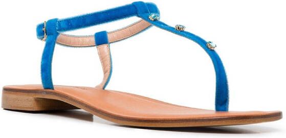 Madison.Maison Leren sandalen Blauw