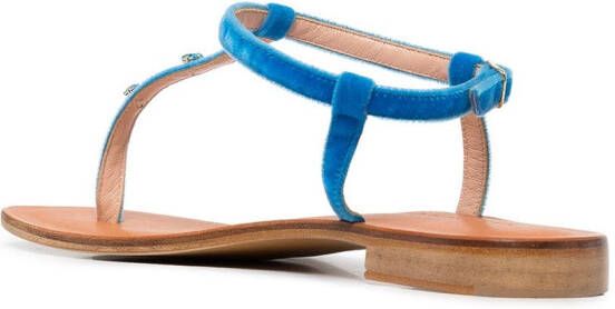 Madison.Maison Leren sandalen Blauw