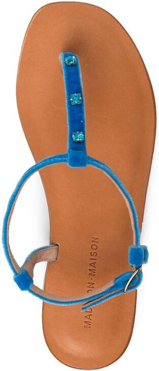 Madison.Maison Leren sandalen Blauw