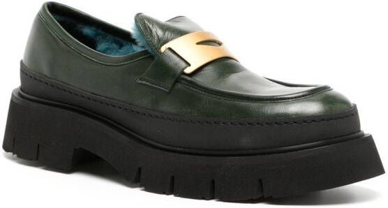 Madison.Maison Loafers met chunky zool Zwart