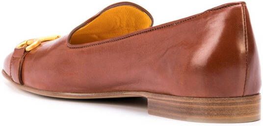 Madison.Maison Loafers met vierkante neus Bruin