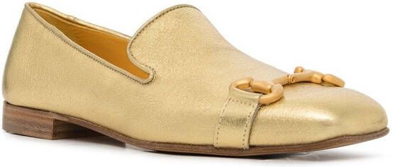 Madison.Maison Loafers met vierkante neus Goud