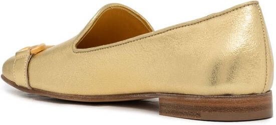 Madison.Maison Loafers met vierkante neus Goud