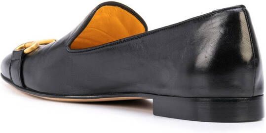 Madison.Maison Loafers met vierkante neus Zwart