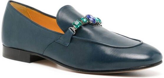 Madison.Maison Loafers verfraaid met kristallen Blauw