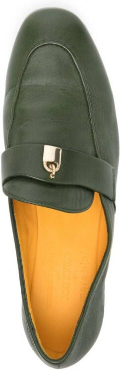 Madison.Maison Lock leren loafers Groen