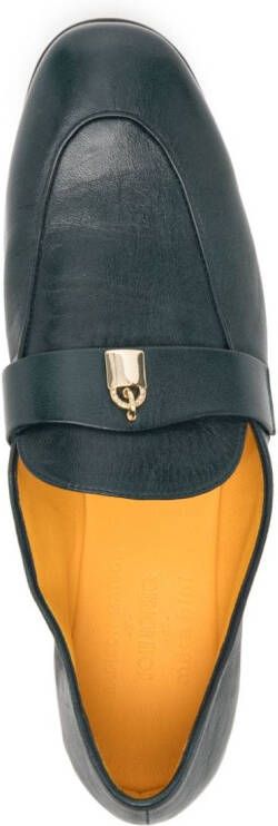 Madison.Maison Lock leren loafers Groen