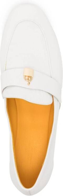 Madison.Maison Lock leren loafers Wit