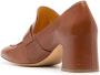 Madison.Maison Lock leren pumps 70 mm Bruin - Thumbnail 3