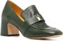 Madison.Maison Lock leren pumps 70 mm Groen - Thumbnail 2