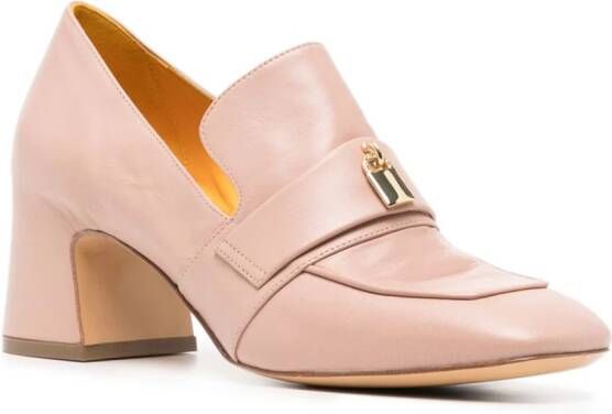 Madison.Maison Lock leren pumps 70 mm Roze