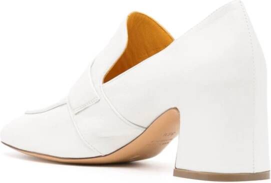 Madison.Maison Lock leren pumps 70 mm Wit