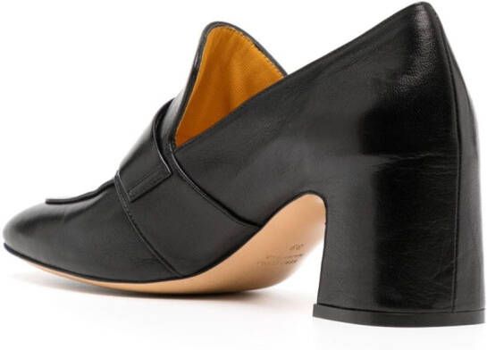 Madison.Maison Lock leren pumps 70 mm Zwart