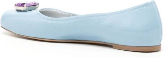 Madison.Maison Marion ballerina's met sieraden Blauw