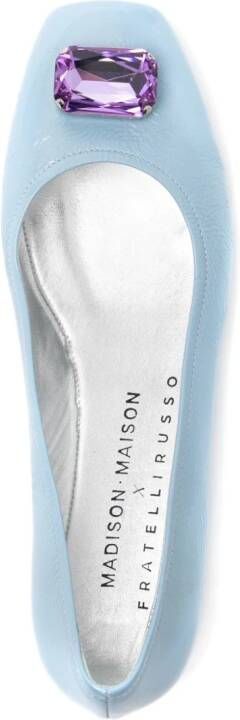 Madison.Maison Marion ballerina's met sieraden Blauw