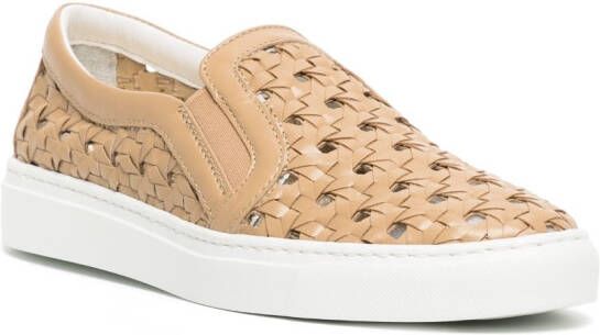 Madison.Maison Geperforeerde sneakers Bruin