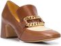 Madison.Maison Perla loafers met blokhak Bruin - Thumbnail 2