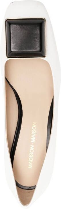 Madison.Maison Pumps met blokhak Wit