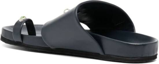 Madison.Maison Tyche Navy sandalen met teenring Blauw