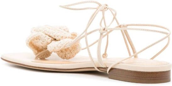 Magda Butrym Gehaakte sandalen Beige