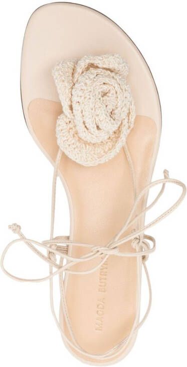 Magda Butrym Gehaakte sandalen Beige