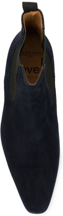 Magnanni Suède Chelsea laarzen Blauw