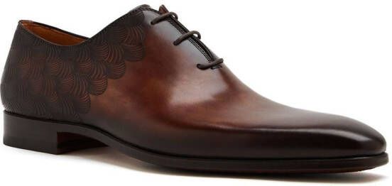 Magnanni Oxford schoenen met reliëf Bruin