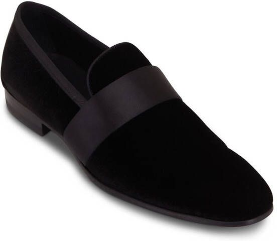 Magnanni Fluwelen loafers Zwart