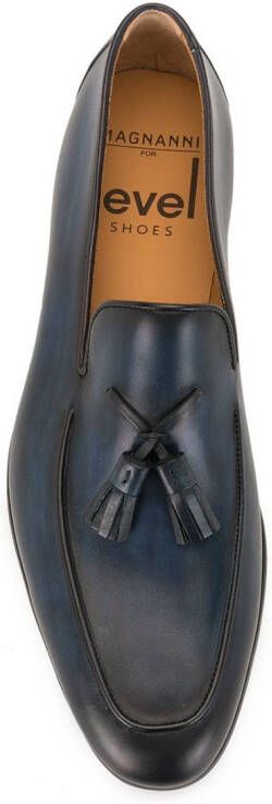 Magnanni Leren loafers Blauw