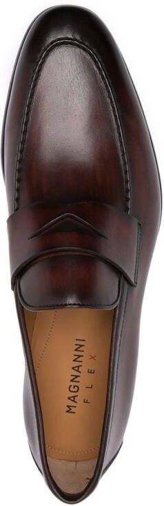 Magnanni Leren loafers Bruin