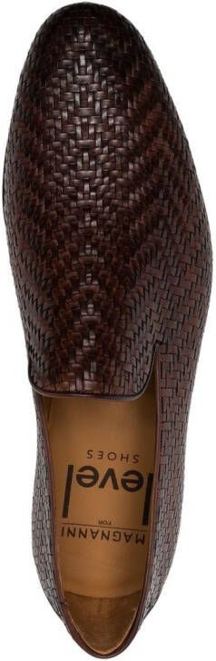 Magnanni Leren loafers Bruin