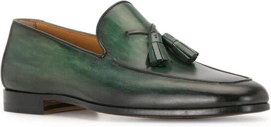 Magnanni Leren loafers Groen