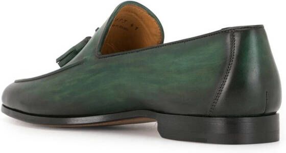 Magnanni Leren loafers Groen