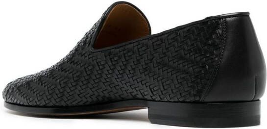 Magnanni Leren loafers Zwart