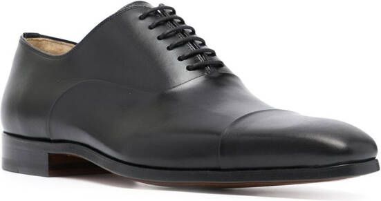 Magnanni Leren Oxford schoenen Zwart