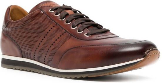 Magnanni Leren veterschoenen Bruin