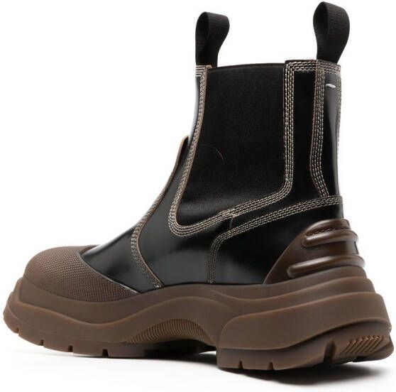 Maison Margiela Alex leren enkellaarzen Zwart