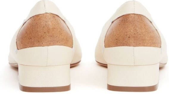 Maison Margiela Décortiqué ballerina's met stiksels Wit