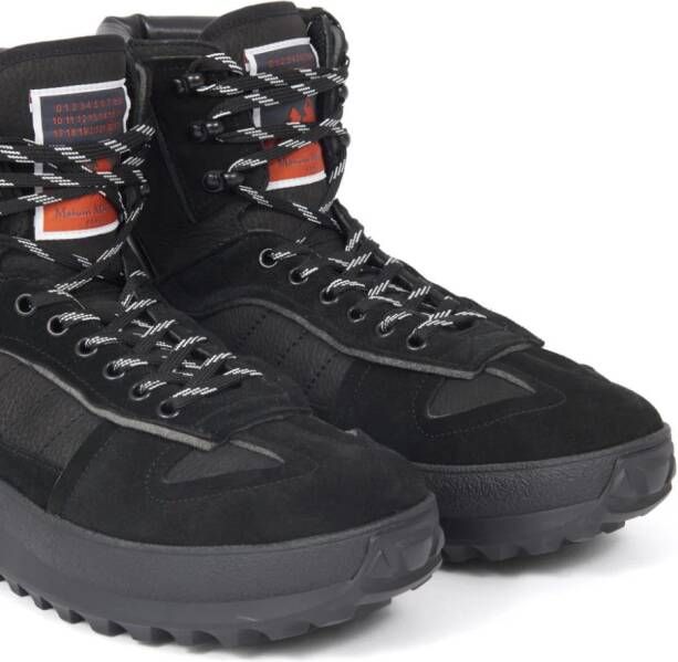 Maison Margiela Climber high-top leren sneakers Zwart