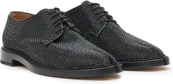 Maison Margiela Tabi brogues verfraaid met stras Zwart